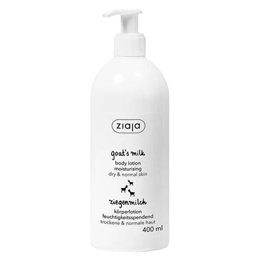 Loción corporal de leche de cabra Ziaja 400ml - Hidratante y suavizante para piel seca