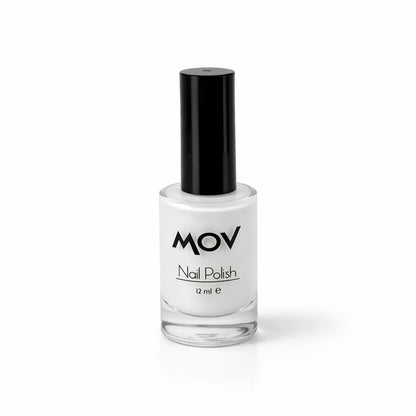 Mov No. 03 Chalk White Nail Polish for Glossy Nails