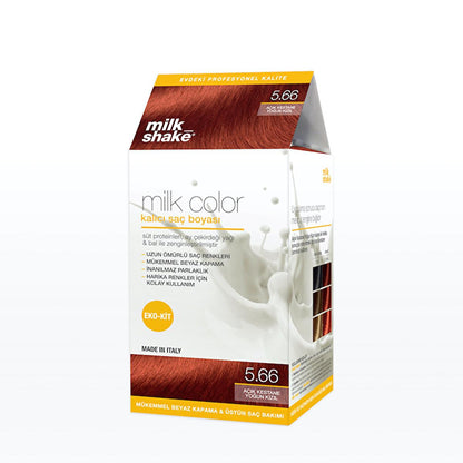 milk_shake Milk Color Eko Ensemble de coloration permanente - Couleur longue durée et nourrissante aux protéines de lait et à l'huile de tournesol