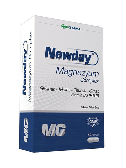 Complejo de Magnesio Newday - 60 Cápsulas