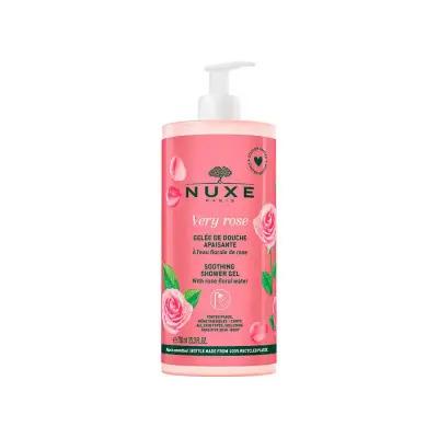 Gel Douche Nuxe Very Rose : Succombez à ce gel lavant corps délicat et hydratant au parfum de rose (750 ml) - Sans sulfates ni parabènes.