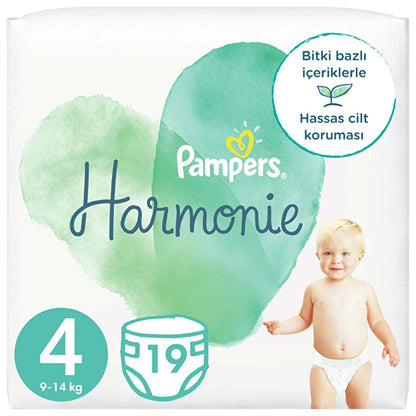 Pañales para bebé Prima Harmonie Talla 4 - Suaves, a base de plantas, hipoalergénicos - 19 unidades