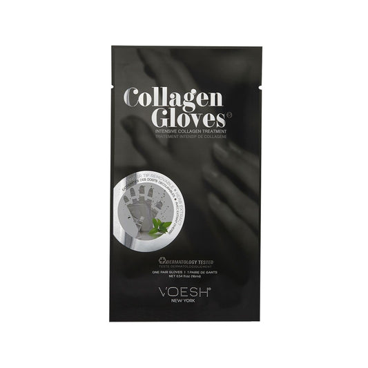 Voesh New York Collagen Hand Gloves - Moisturizing & Nourishing Collagen-Infused Gloves for Dry Hands, Collagen Skincare, Mint Collagen Gloves
