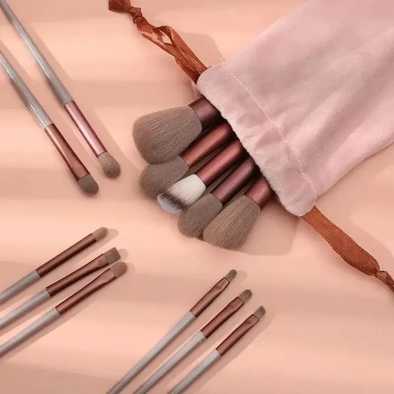 Color: multi, Ships From: CHINA - 13 PCS Makeup Brushes Set Eye Shadow Foundation Women Cosmetic Brush Eyeshadow Blush Beauty Soft Make Up Tools Bag