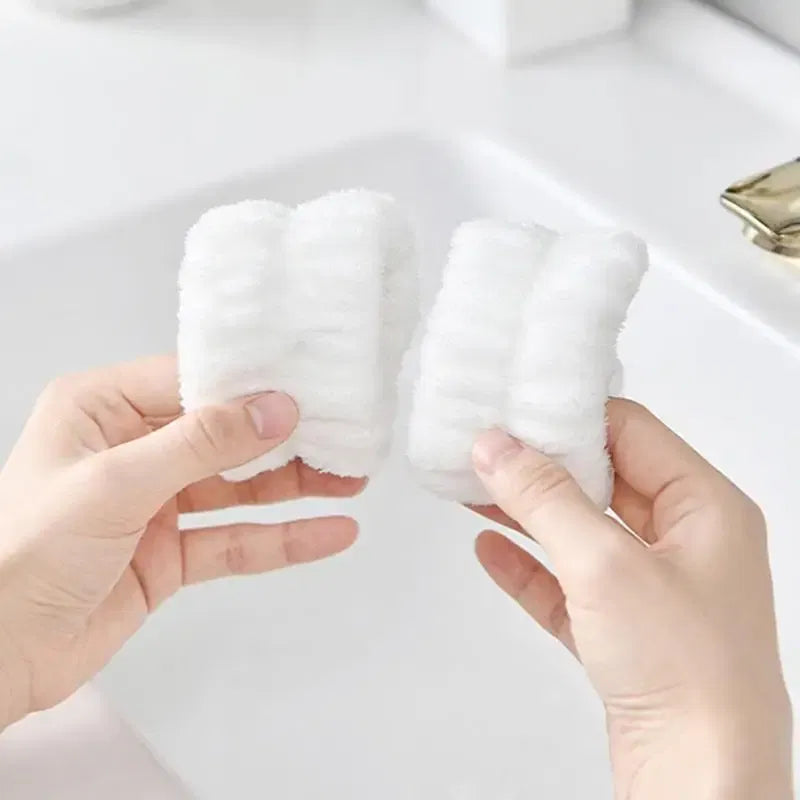 Color: Blue, Ships From: CZECH REPUBLIC - 2pc Wrist Washing Belt Soft Microfiber Towel Wristbands For Washing Face Water Absorption Washing Prevent Wetness Wrist Washband