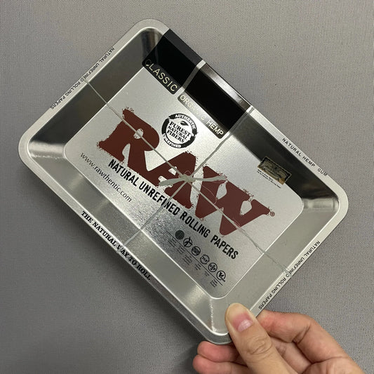 Color: Dark Grey - RAW Classic Rolling Tray Multi Designs Available