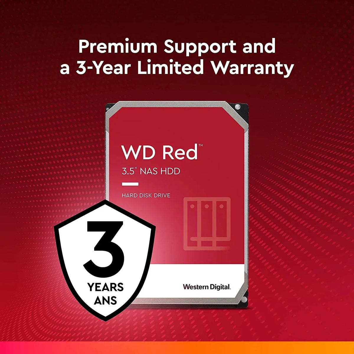 Capacity: 4TB - Original Western Digital WD Red NAS 4TB 3TB 3.5" Internal Hard Drive HDD SATA 6GB/S 2TB 1TB SATA 64 MB Cache HDD For Desktop