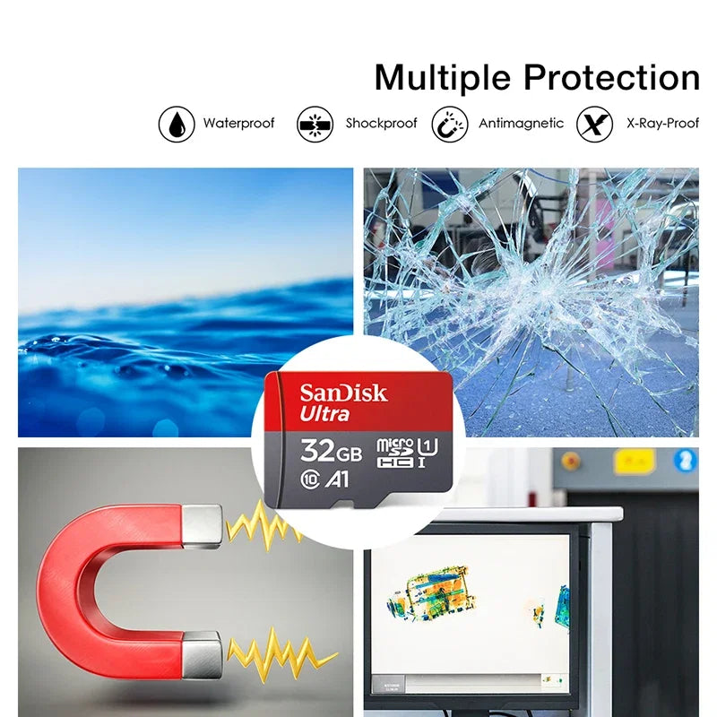 Capacity: 1TB - TFcard 64GB 16GB 32GB Memory Card 128GB Class 10 Microsd SD Card 100MB/S UHS-I A1 Card + Adapter for Phone/PC Standard Shippin