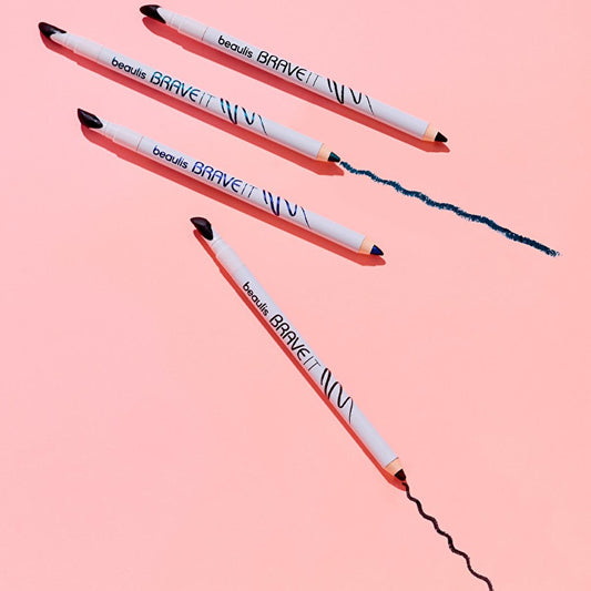 Eyeliner Smoky Eye Beaulis Brave It avec applicateur mousse - Vert forêt
