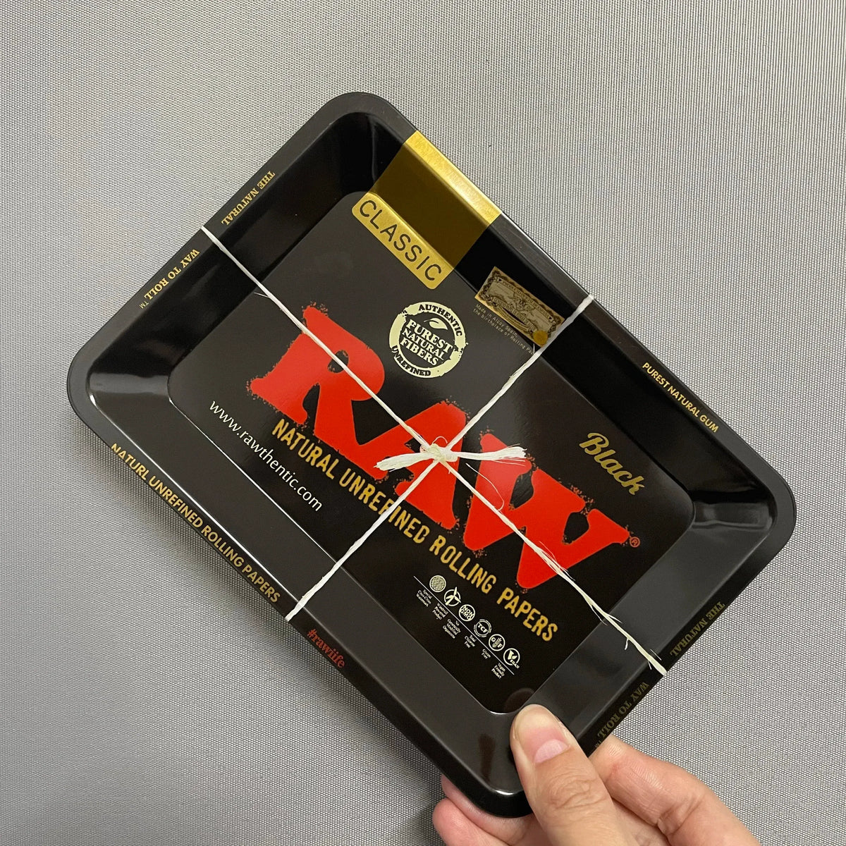 Color: Ivory - RAW Classic Rolling Tray Multi Designs Available
