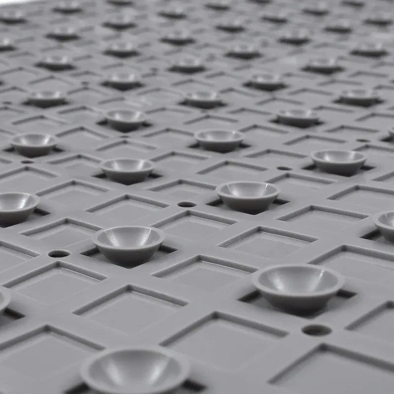 Color: Sky blue, Ships From: CHINA, Specification: 400MMx800MM - DEXI PVC Anti-skid Bath Mats Rectangle Soft Shower Bathroom Massage Mat Suction Cup Non-slip Bathtub Carpet