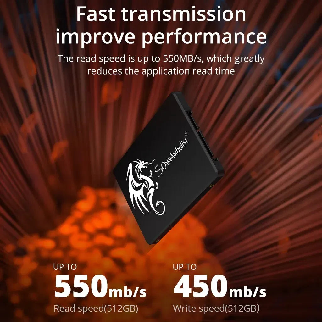SSD Capacity: 256GB - SomnAmbulist SSD 120GB 240GB 480GB 960GB Internal Sata3 Solid State Drive 2.5 128GB 256GB 512GB 1TB 2TB SSD for PC Laptop