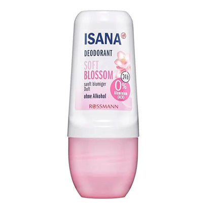 Desodorante Roll-On Floral Isana - 50ml Frescura duradera | Respetuoso con la piel