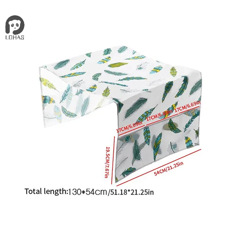 Color: Light Grey - Refrigerator Dust Cover With Storage Bag Washable Multi-purpose Household Washing Machine Cabinet Dust Protection Cover