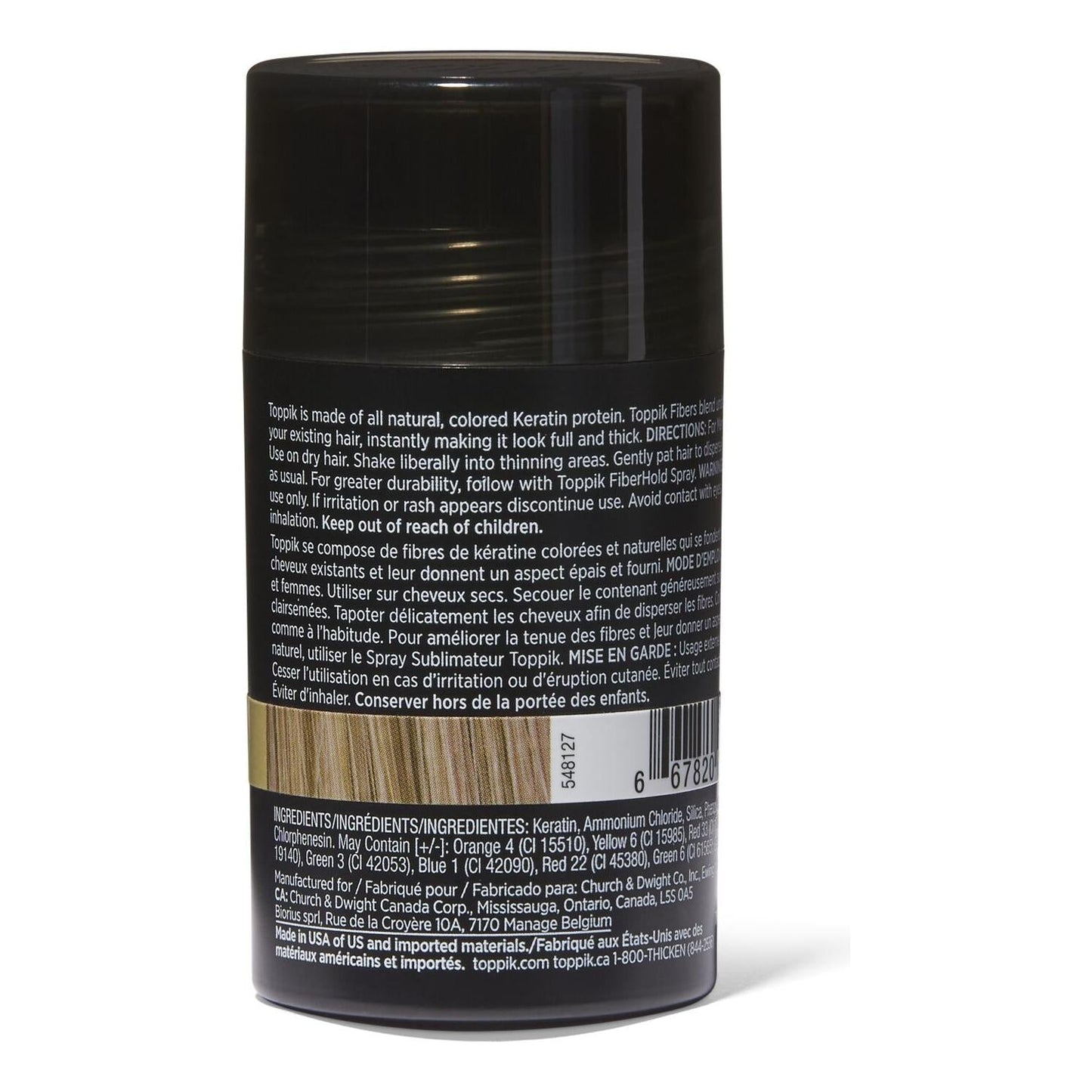 Toppik Hair Building Fibers - Medium Blonde 0.42 Oz Hair Building Fibers Pasteur Pharmacy