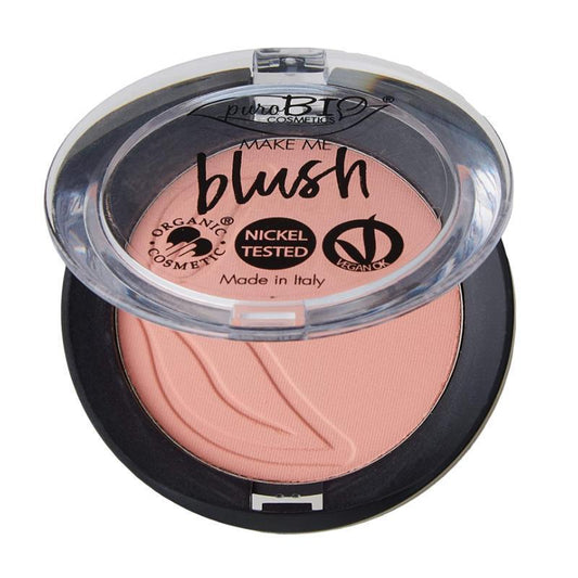 Blush Minéral Purobio 02 : Blush naturel et bio pour peaux sensibles et adapté à la grossesse – Couleur saine et définition