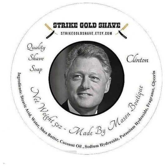 Strike Gold Shave Clinton Shaving Collection Shaving Set Pasteur Pharmacy Shaving Soap 5 oz
