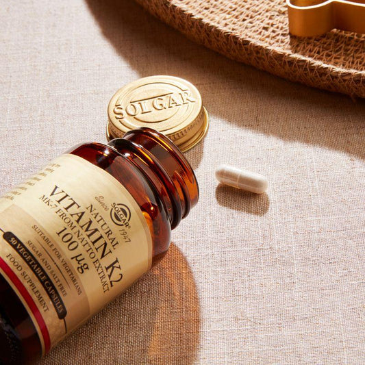Solgar Vitamin K2 100 mcg - 50 Vegetable Capsules - 5 Oz Vitamin K2 Supplement Pasteur Pharmacy