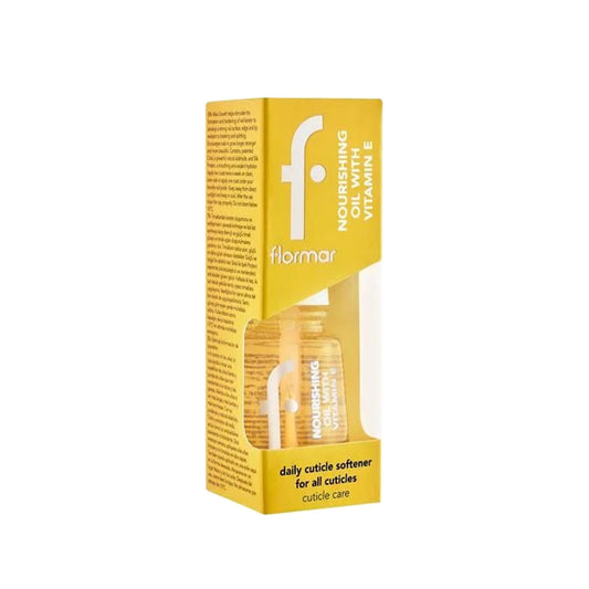 Huile soin nourrissante pour ongles Flormar à la vitamine E et à l'extrait de citron - 11 ml, nourrit et protège les ongles