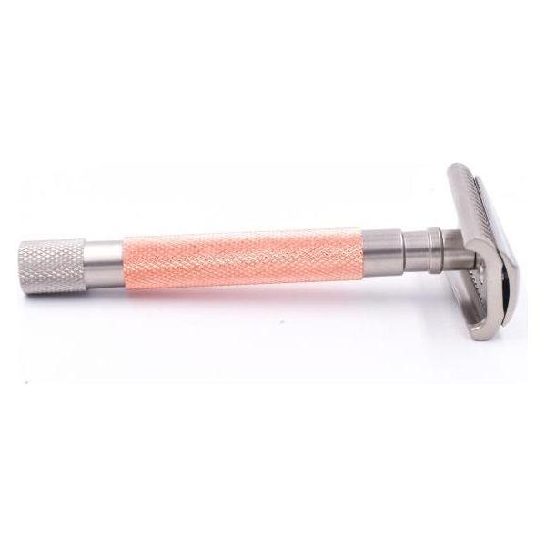Parker 55SL-RG Rose Gold Semi Slant 3 Piece Safety Razor Safety Razor Pasteur Pharmacy