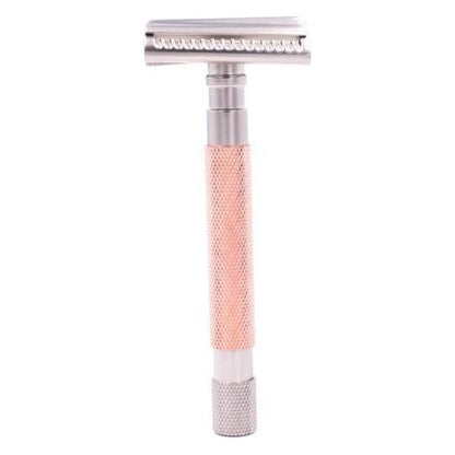 Parker 55SL-RG Rose Gold Semi Slant 3 Piece Safety Razor Safety Razor Pasteur Pharmacy
