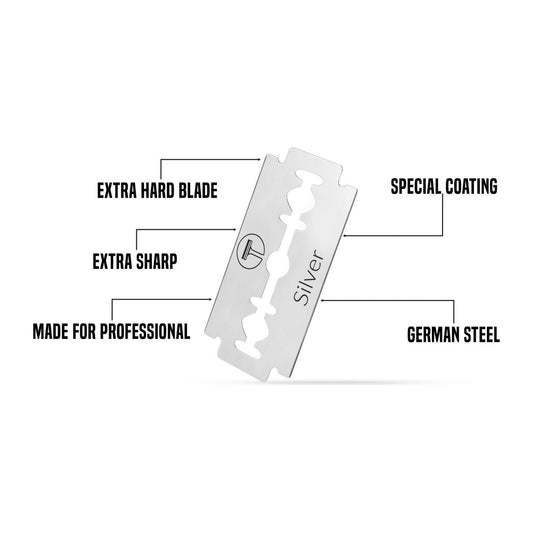 My-Blades Silver Double Edge Razor Blades 100 ct Razor Blades Pasteur Pharmacy