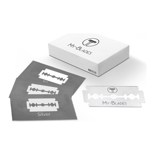 My-Blades Silver Double Edge Razor Blades 10 ct Razor Blades Pasteur Pharmacy