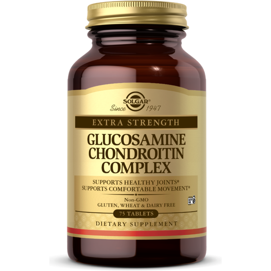 Solgar Glucosamine Chondroitin Complex, Extra Strength, Tablets - 75 tablets Dietary Supplements Pasteur Pharmacy