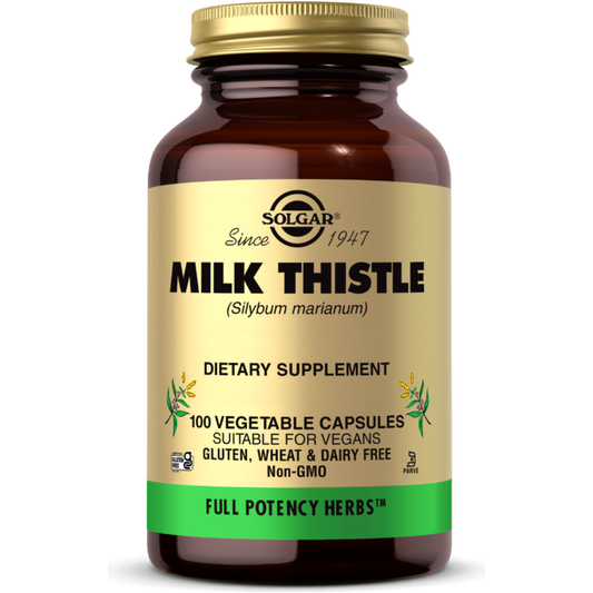 Solgar Full Potency Milk Thistle Vegetable Capsules, 100 Count / 5Oz Vitamins & Supplements Pasteur Pharmacy