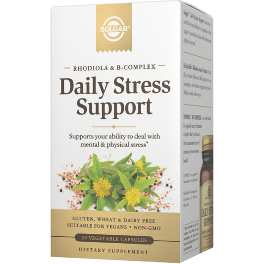 Solgar Daily Stress Support 30 Capsules - 5 Oz Stress Support Supplement Pasteur Pharmacy