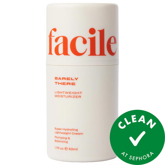 Barely There : Hydratant visage léger à l'acide hyaluronique | Hydrate, apaise et réduit les rougeurs - Formule végane et non testée sur les animaux