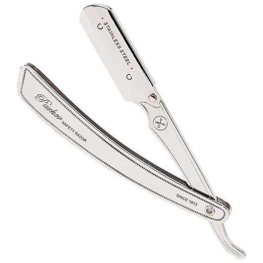 Parker SRX Heavy Duty Stainless Steel Handle Clip Type Barber Straight Razor Razor Pasteur Pharmacy