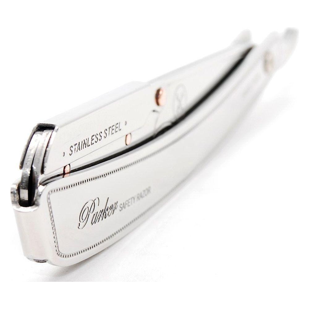 Parker SRX Heavy Duty Stainless Steel Handle Clip Type Barber Straight Razor Razor Pasteur Pharmacy