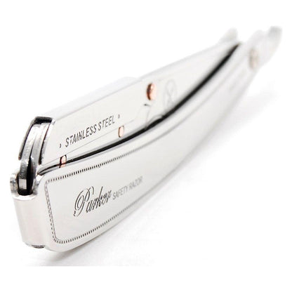 Parker SRX Heavy Duty Stainless Steel Handle Clip Type Barber Straight Razor Razor Pasteur Pharmacy