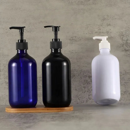Color: plum, Ships From: CHINA - 500ml Portable Soap Dispensers Lotion Shampoo Shower Gel Holder Soap Dispenser Empty Bath Pump Bottle Bathroom Storage Bottle
