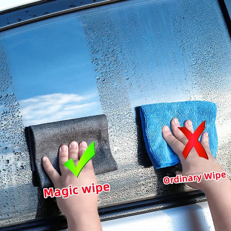 Color: Red, Specification: 2pcs, Ships From: CHINA - New Thickened Magic Cleaning Cloth Microfiber Glass Clean Towel Reusable Washable Lint-free Cleaning Rags for Kitchen Glass Car
