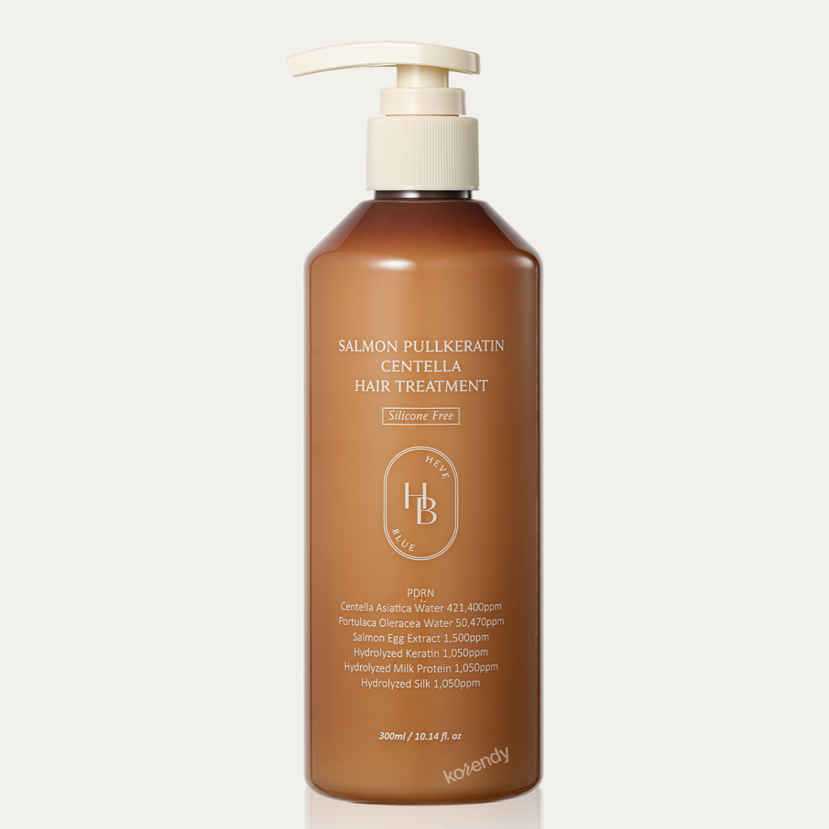 Soin capillaire à la kératine et à la centella asiatica Heveblue Salmon PullKeratin 300 ml