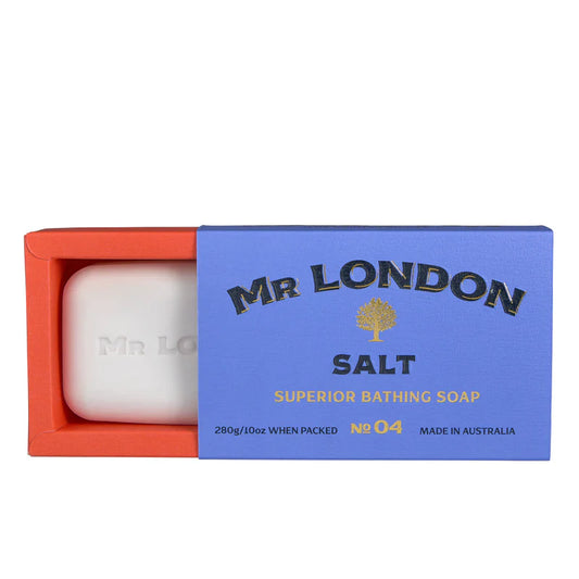 Mr London Salt No 04 Superior Bathing Soap for Men 280g/10oz Bath Soap Pasteur Pharmacy