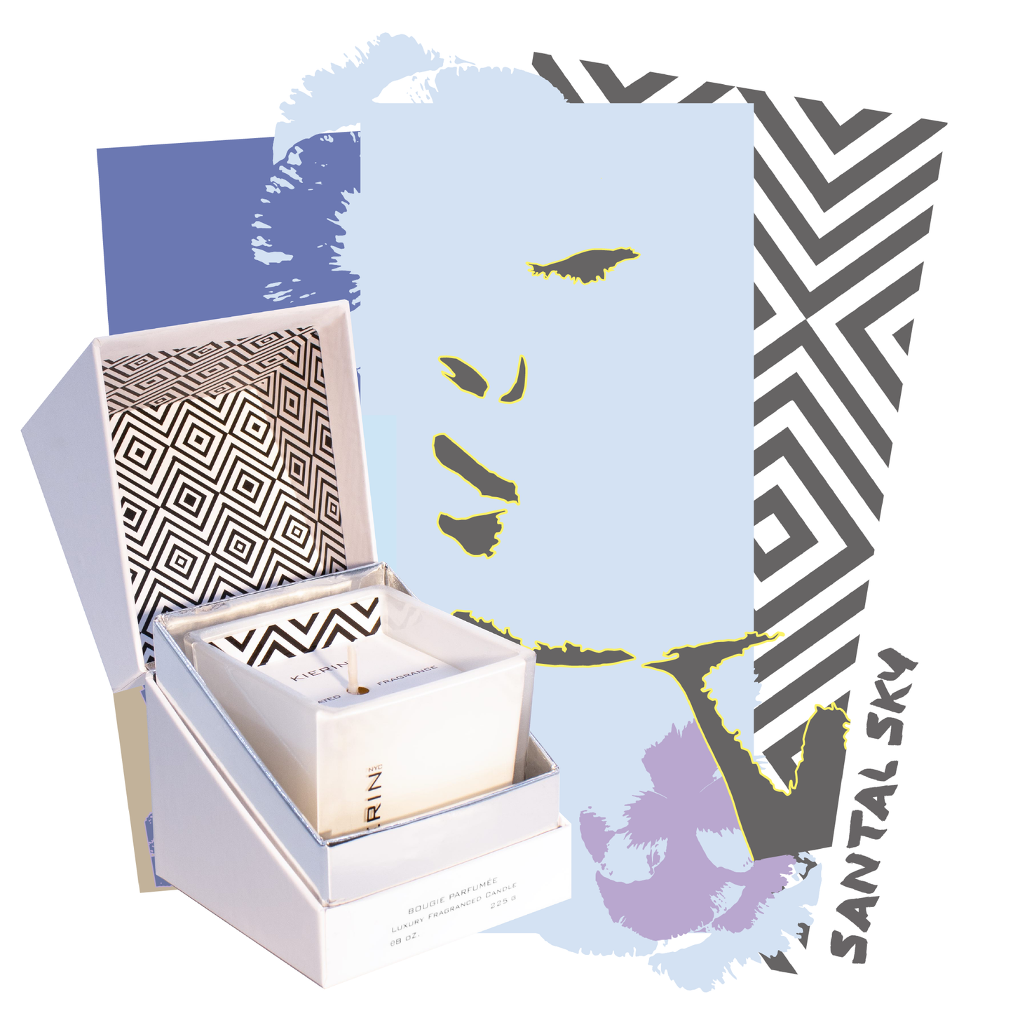 Kierin SANTAL SKY SCENTED CANDLE Home Fragrance KIERIN