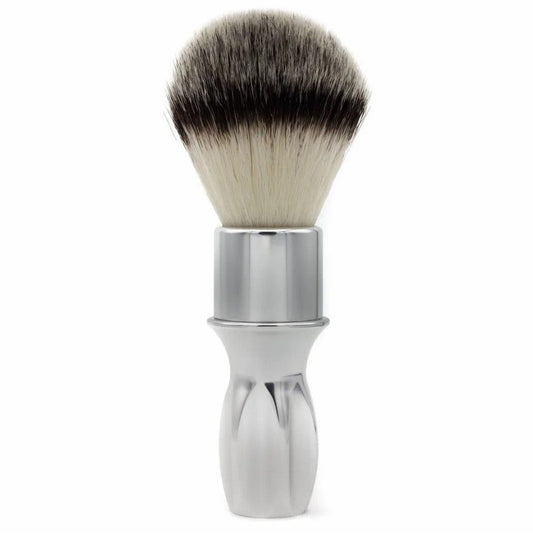 Alpha Brush & Shaving Co. T-400 Silver 24mm Shaving Brush Pasteur Pharmacy