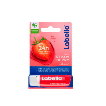 Labello Strawberry Shine 24h Red Tinted Vehicle Soft Tops Pasteur Pharmacy