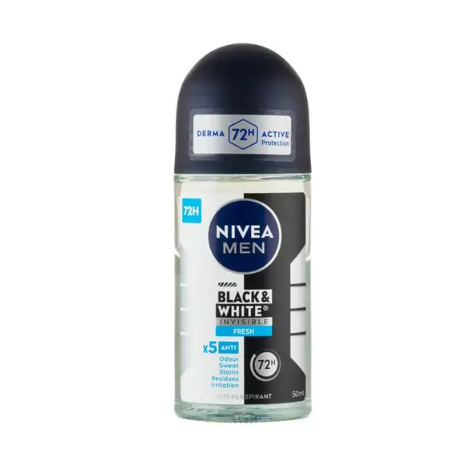 Nivea Black & White Invisible Fresh Anti-perspirant 72 H, 50ml Anti-Perspirant Pasteur Pharmacy