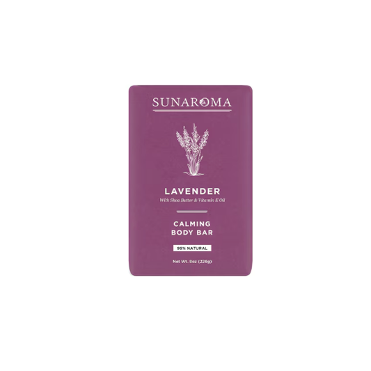 Sunaroma Lavender With Shea Butter & Vitamin E Oil Soap Bar 8 Oz Bath & Body Pasteur Pharmacy