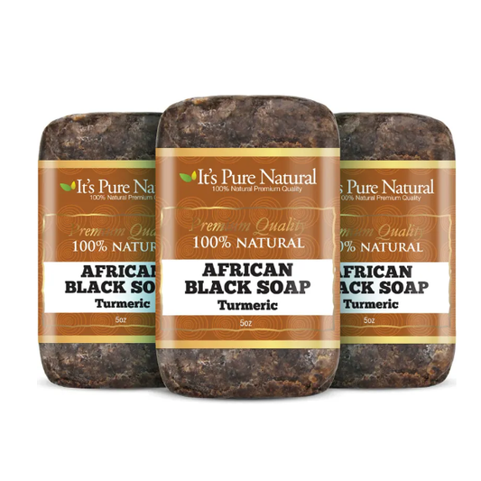 It's Pure Natural African Black Soap Turmeric 5 Oz Health & Beauty Pasteur Pharmacy