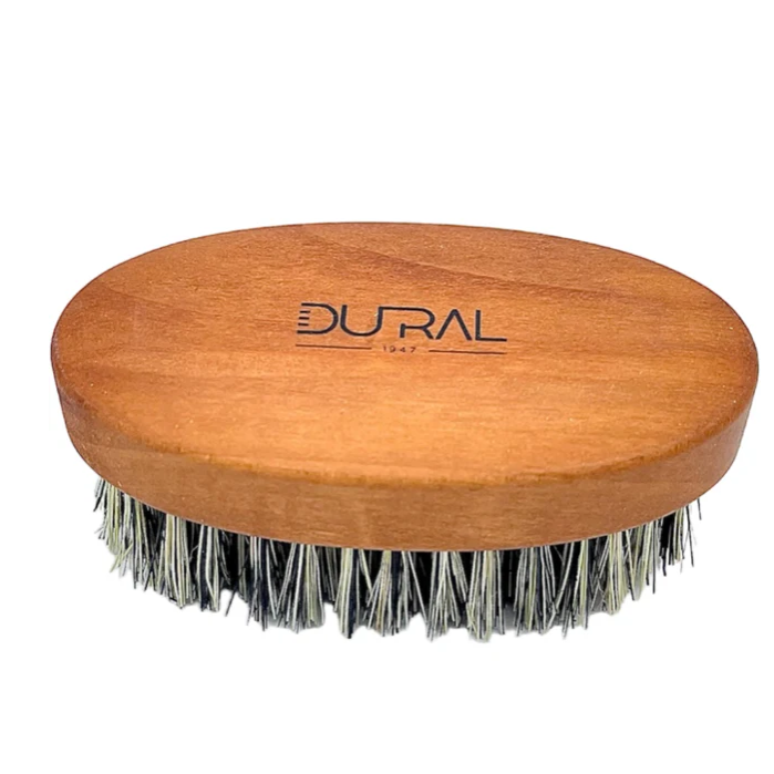 Dural Beard Brush Grey Tampico Fibre Pear Wood Beard Brush Pasteur Pharmacy