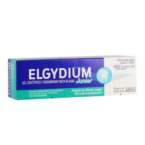 Elgydium Junior Mild Mint Toothpaste Gel 7-12 Years 50ml Toothpaste Pasteur Pharmacy