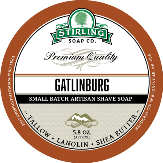 Stirling Soap Co. Gatlinburg Shaving Collection Shaving Set Pasteur Pharmacy Shaving Soap 5.8 oz