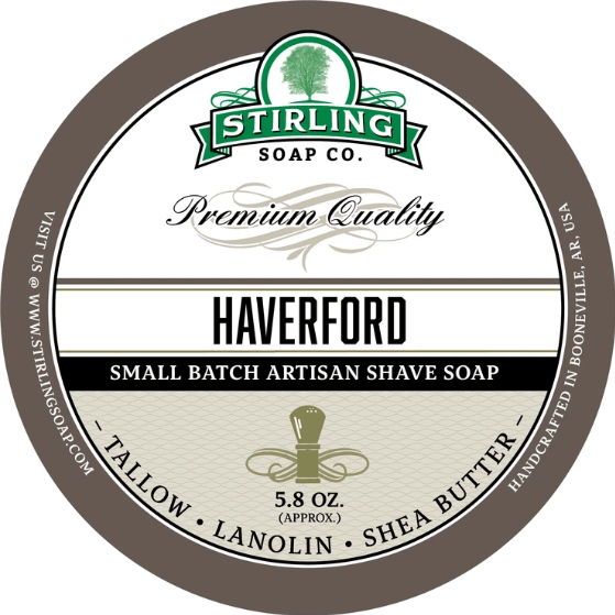 Stirling Soap Co. Haverford Shaving Collection Shaving Set Pasteur Pharmacy Shaving Soap 5.8oz