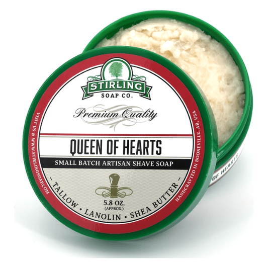 Stirling Soap Co. Queen of Hearts Shaving Collection Shaving Set Pasteur Pharmacy Shaving Soap 5.8oz