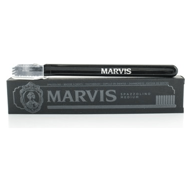 Marvis Black Toothbrush Luxurious Premium Italian Boxed Medium Bristle Toothbrush Pasteur Pharmacy